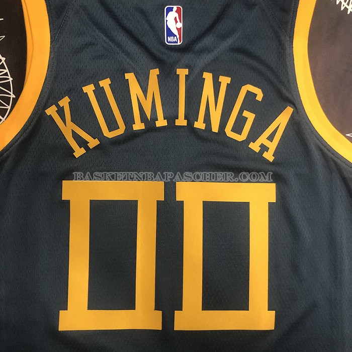 Maillot Golden State Warriors Jonathan Kuminga NO 00 Ville 2018-19 Bleu